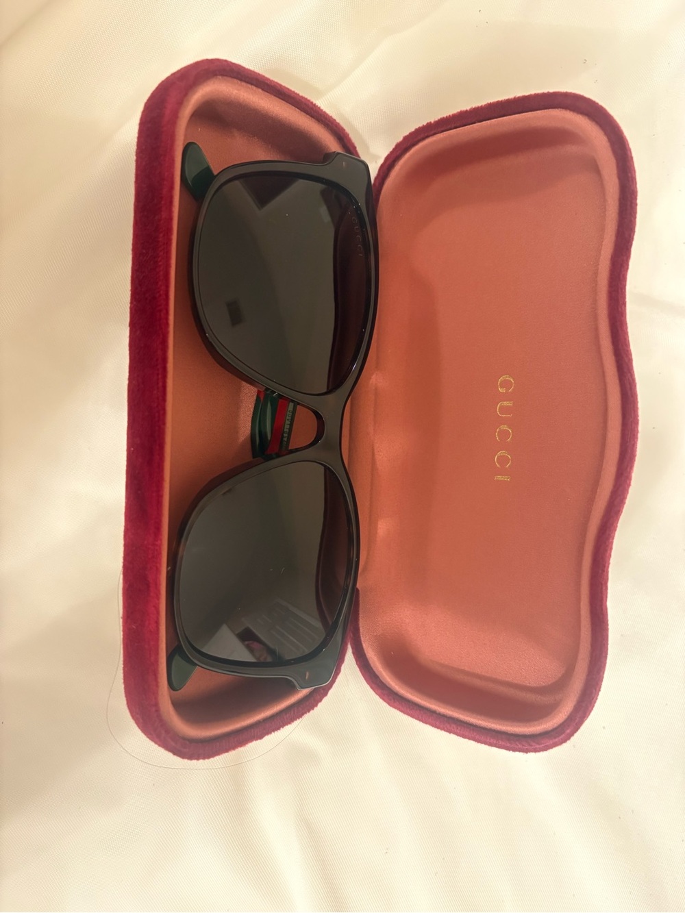 Gucci Brown Sunglasses with Red Velvet Case